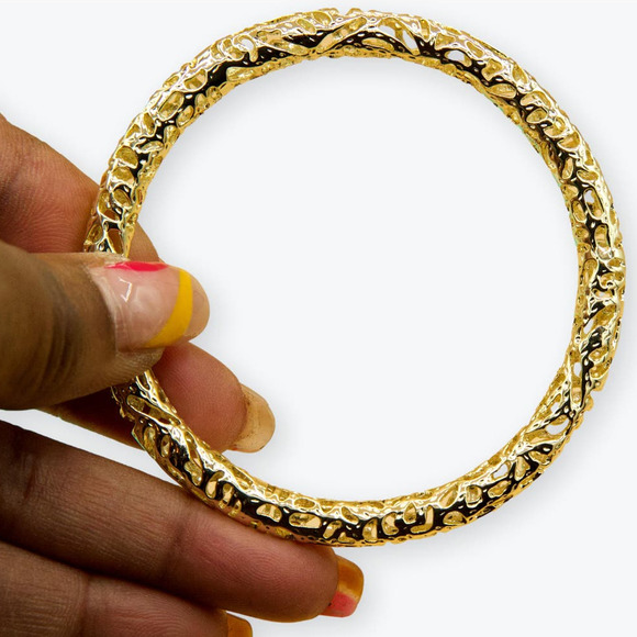 Kendra Scott Gold Plated Women Bangle - Picture 3 of 3